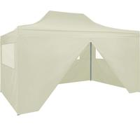 Carpa plegable profesional con 4 paredes acero color crema 3x4m