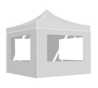 Carpa Plegable Profesional Con Paredes Aluminio Blanco 2x2 M Vidaxl