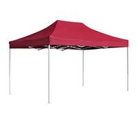Carpa Plegable Profesional De Aluminio Rojo Vino Tinto 4,5x3m Vidaxl