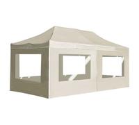 Carpa Plegable Profesional Y Paredes Aluminio Crema 6x3m Vidaxl