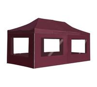 Carpa Plegable Profesional Y Paredes Aluminio Rojo Tinto 6x3m Vidaxl