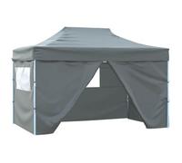 Carpa Pleglable Pop-up Con 4 Paredes 3x4,5 M Gris Antracita Vidaxl