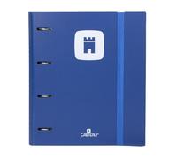 Carpebloc Casterli Polyfoam 4 Anilla C/Gom Rec 100h+Separador (Azul Oscuro, Polyfoam 4 anillas)