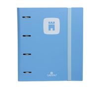 Carpebloc Casterli Polyfoam 4 Anilla C/Gom Rec 100h+Separador (Azul, Polyfoam 4 anillas)