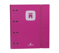 Carpebloc Casterli Polyfoam 4 Anilla C/Gom Rec 100h+Separador (Fucsia, Polyfoam 4 anillas)