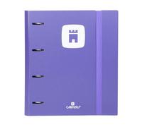Carpebloc Casterli Polyfoam 4 Anilla C/Gom Rec 100h+Separador (Morado, Polyfoam 4 anillas)