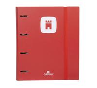 Carpebloc Casterli Polyfoam 4 Anilla C/Gom Rec 100h+Separador (Rojo, Polyfoam 4 anillas)