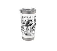 Carpenter Builder - Sierra circular para carpintero, diseño vintage Vaso térmico de acero inoxidable de doble pared