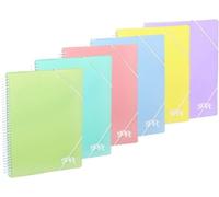 Carpeta 20 fundas espiral fº archivex Soft surtidos Amarillo pastel