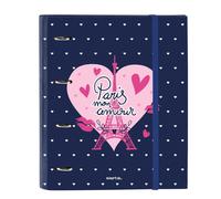 Carpeta 4 Anillas 30mm Con Recambio Safta Paris 27x32x3,5cm