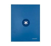 Carpeta 4 anillas 40 mm mixtas liderpapel antartik a4 forrada color azul marino