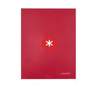 Carpeta 4 anillas 40 mm mixtas liderpapel antartik a4 forrada color frambuesa