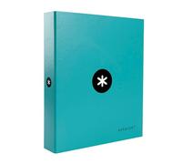 Carpeta 4 anillas 40 mm mixtas liderpapel antartik a4 forrada color menta