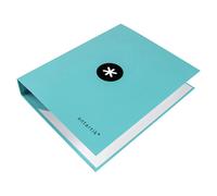Carpeta 4 anillas 40 mm mixtas liderpapel antartik a4 forrada color menta.