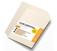 Carpeta A4 de 180g, rígida, de varios colores, paquete de 50 unidades, para oficina, archivo