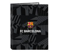 Carpeta Archivador F.C BARCELONA Black, Folio 4 Anillas 25 mm.