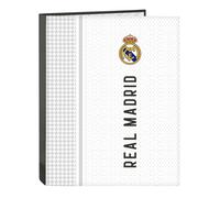 Carpeta Archivador REAL MADRID 1ª Equip. 2024/25, Folio 4 Anillas 25 mm.