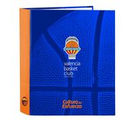 Carpeta Archivador VALENCIA BASKET, Folio 4 Anillas 40 mm.