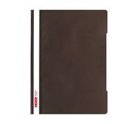 Carpeta archivadora A4 'Quality', PP con tapa transparente frontal, color marrón oscuro, 10 unidades