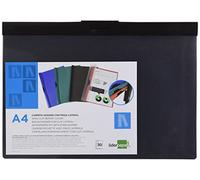 Liderpapel Carpeta dossier 35365 con pinza lateral polipropileno A4 negra 30 hojas DP04
