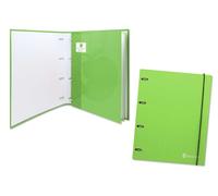 Carpeta bismark carton 4a, a4 c/recambio verde