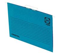 Carpeta Colgante GIO Cart Cristal Visor Superior V Color 230g F Azul 42201 K20040