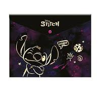 Carpeta con botón A4 Stitch Gold 2 - Carpeta organizadora de documentos - Colorino - Protección práctica y resistente