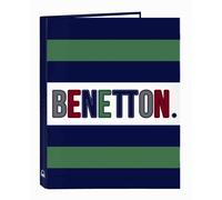 Carpeta con folios 4 anillas de benetton, 265x330mm