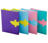 Carpeta de anillas con pinza miniclip superior iberplas pvc escolar f?