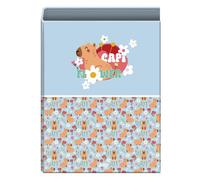 Carpeta de anillas dohe capi flower carton forrado fº 4 an.mixtas 40m