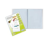 Carpeta de anillas Favorit con sobres fijos y bolsillo frontal personalizable - 120 hojas transparentes - 22x30 cm A4