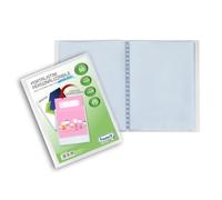 Favorit Carpeta de anillas con sobres fijos y bolsillo personalizable – 50 hojas transparentes A5