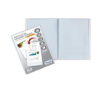 Carpeta de anillas Favorit con sobres fijos y bolsillo frontal personalizable - 60 hojas transparentes - 22x30 cm A4