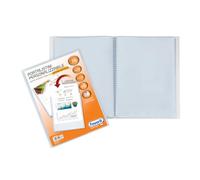 Carpeta de anillas Favorit con sobres fijos y bolsillo frontal personalizable - 70 hojas transparentes - 22x30 cm A4