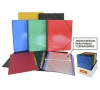 Carpeta de anillas senfort ancho especial carton forrado fº 4 an.30mm