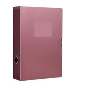 Carpeta de archivos A4 gruesa, caja almacenamiento papel PP, documentos en Color, prueba, escritorio, 2 uds Para Oficina(Red,5.5cm-2)