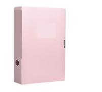 Carpeta de archivos A4 gruesa Simple, caja almacenamiento papel PP Color, estuche for documentos, oficina, 2 uds Para Oficina(Green)