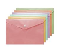 Carpeta de Botón A4 Colores Pastel - indyaeduocio Rosa pastel