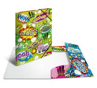 Carpeta de colección "Cómics" A3, de plástico (PP), con goma elástica