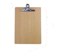 Carpeta De Documentos Portapapeles de madera A4 A5, carpeta papel, menú billetes, notas, Clip archivo documentos, WordPad, soporte abrazadera for tablero escritura escolar y oficina(A4)