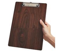 Carpeta De Documentos Portapapeles de madera A5 con gancho for oficina, tablero archivos plástico for estudiantes, carpetas Clip, porta documentos, for escritura, 1 Uds(Color 4)