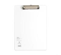 Carpeta De Documentos Portapapeles Simple A4 A5 A6, Bloc de notas, tablero Clip, abrazaderas escritura archivos cuaderno hojas sueltas, soporte papel, suministros escolares oficina(A4-WHITE)