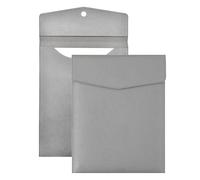 Carpeta De Documentos Pu Bolsa de archivo vertical A4 de 2 piezas for documentos comerciales, impermeable, a prueba de humedad, con hebilla magnética fuerte.(Grey)