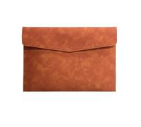 Carpeta De Documentos Pu Carpetas de archivos de cuero PU Bolsa de almacenamiento A4 Bolsas for documentos Funda for tableta(Brown)