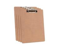 Carpeta De Documentos Tablero for carpetas de madera A4, tablero escritura con Clip, pintura, portátil for oficina y escuela, 1/4 Uds(Wooden-4pcs)