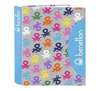 Carpeta de Folio 4 Anillas de Benetton, 270x60x330mm