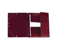 Carpeta de gomas pvc iberplus formato folio color burdeos