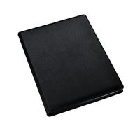 Carpeta de presentación A4 - Carpeta negra - Carpeta portafolio con fundas de plástico - Carpeta de bolsillo de poliéster por Arpan x 1 (A4-48 bolsillos/96 lados).