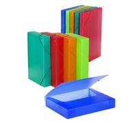 Carpeta de proyectos carchivo pp trans. a4 gomas 2,5 cm fluor 5 col.su