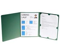Carpeta de solicitud, 3 piezas con 1 sujeciones, Capacidad, 30 hojas de cartón de manila, 400 g, nature Future, DIN A4, verde